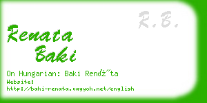 renata baki business card